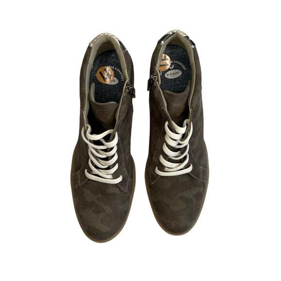 Dr. Scholl’s Green Camo Wedge Bootie Sneaker 11 - Picture 6 of 9